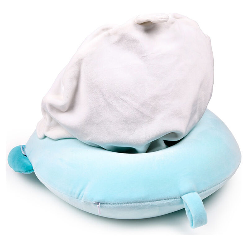 Hoodeazzz Kiki The Parakeet hooded travel pillow