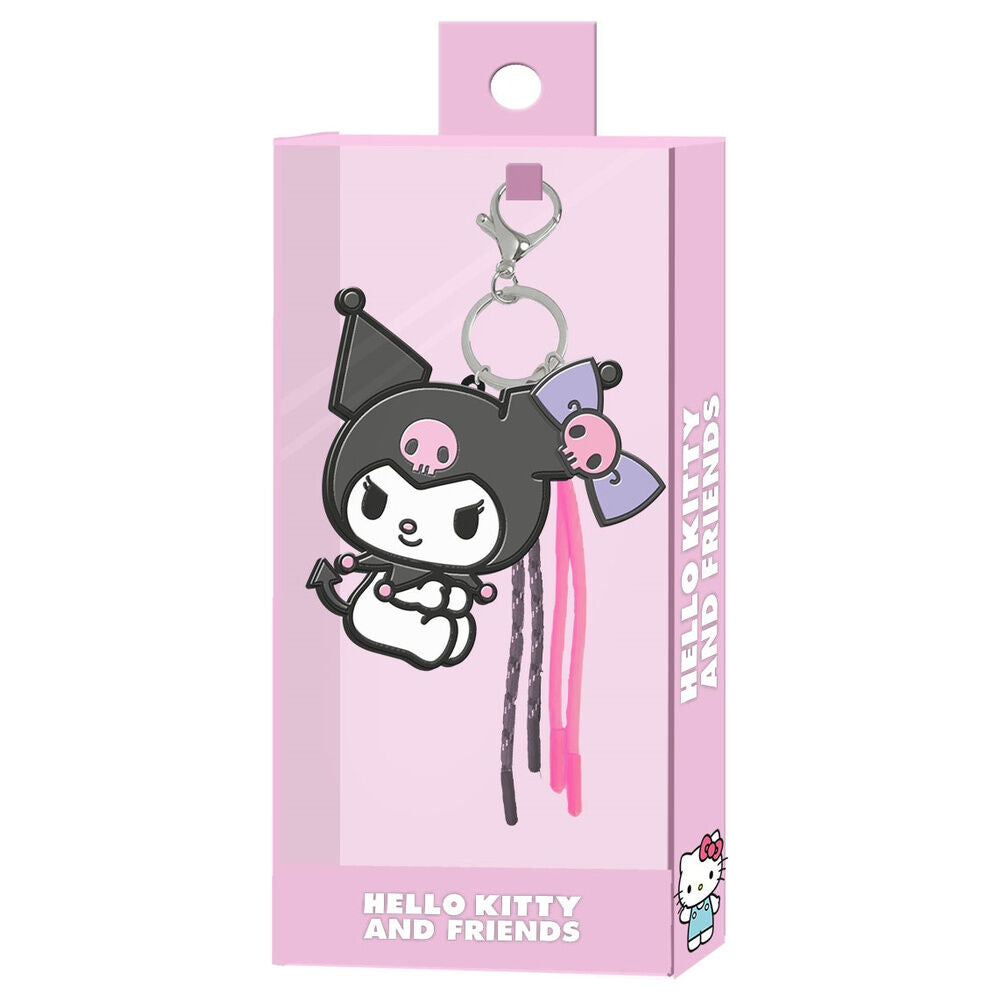 Hello Kitty Kuromi charm keychain