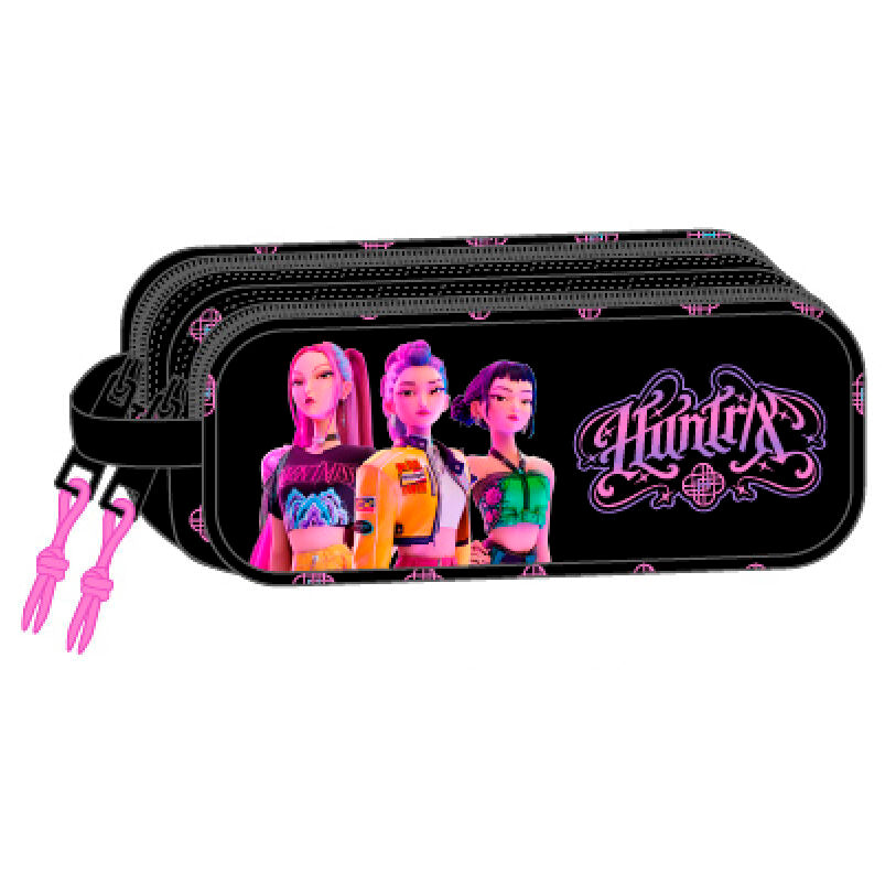 KPop Demon Hunters Negra 3D double pencil case