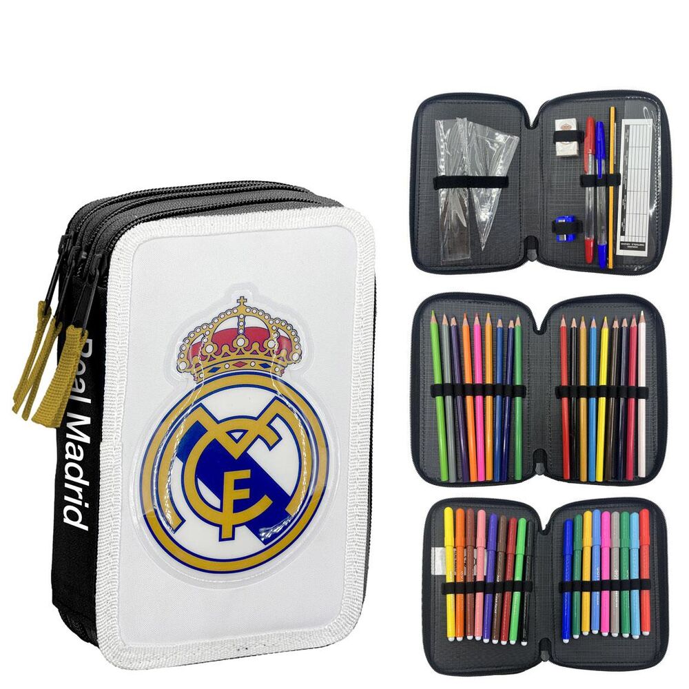 Real Madrid triple pencil case
