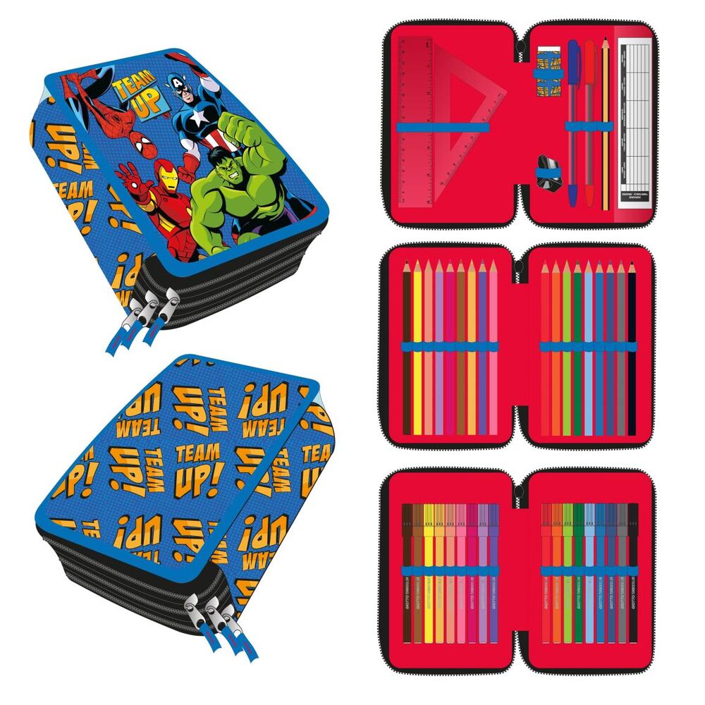 Marvel Avengers triple pencil case