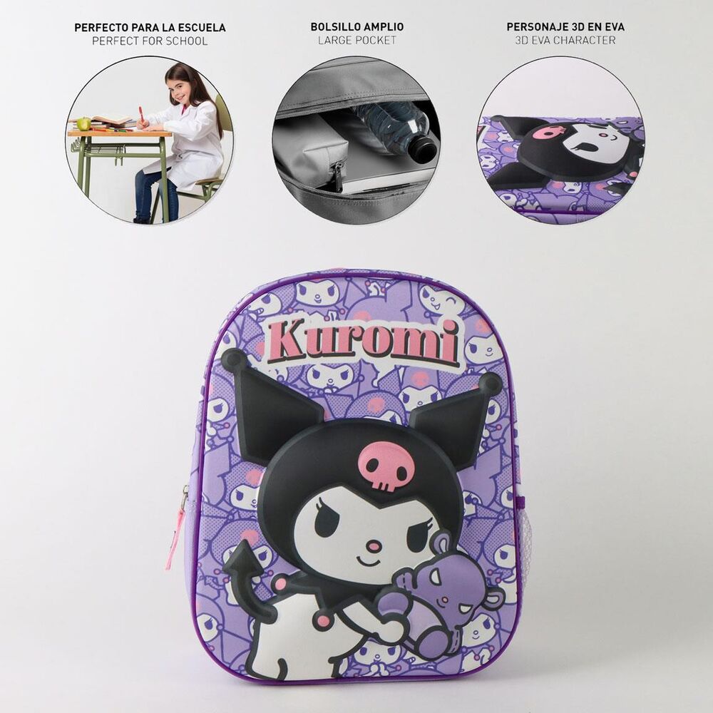 Hello Kitty Kuromi 3D backpack 30cm