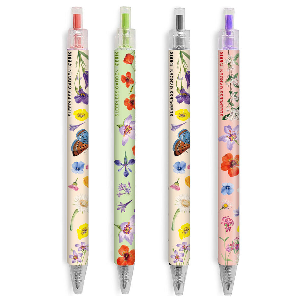 Sleepless Garden set of 4 pens