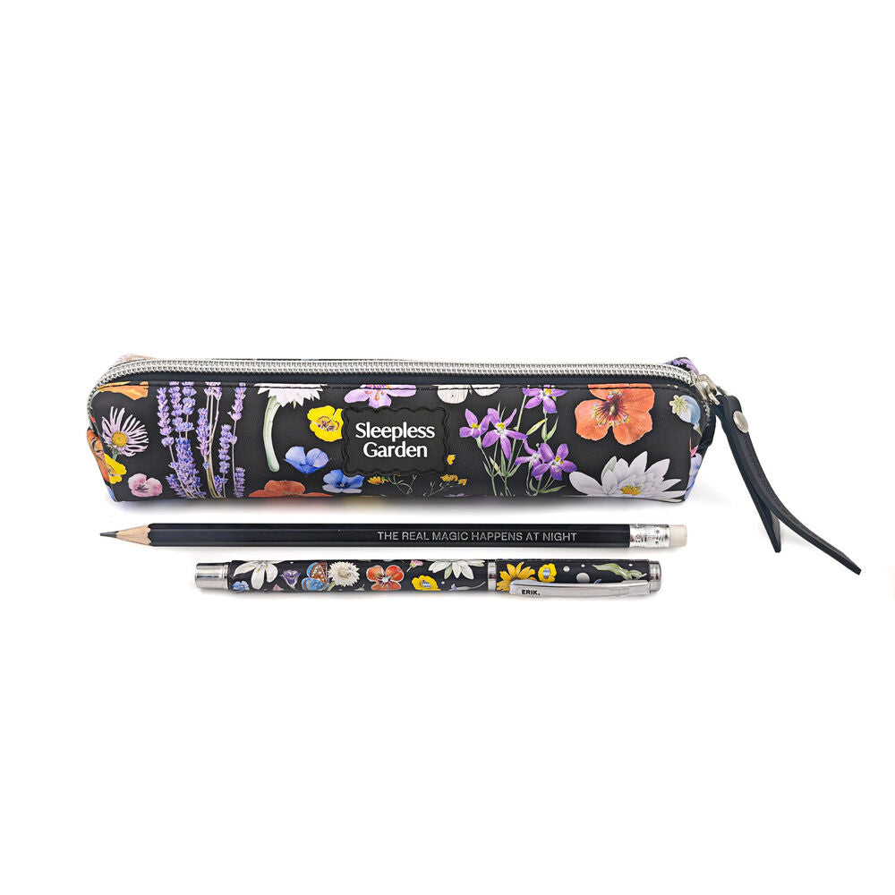 Sleepless Garden pencil case + pen and pencil