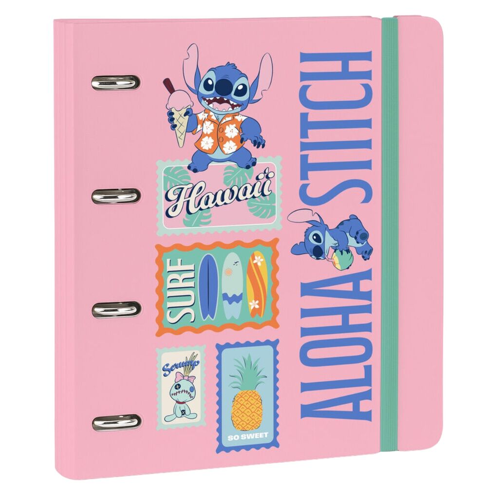 Disney Stitch 4 ring folder