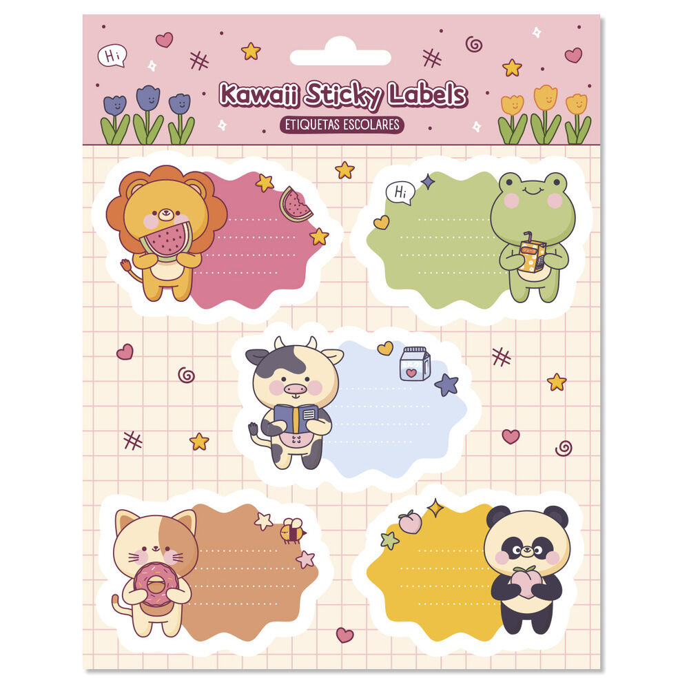 Kawaii premium adhesive labels
