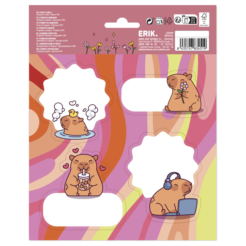 One Piece premium adhesive labels