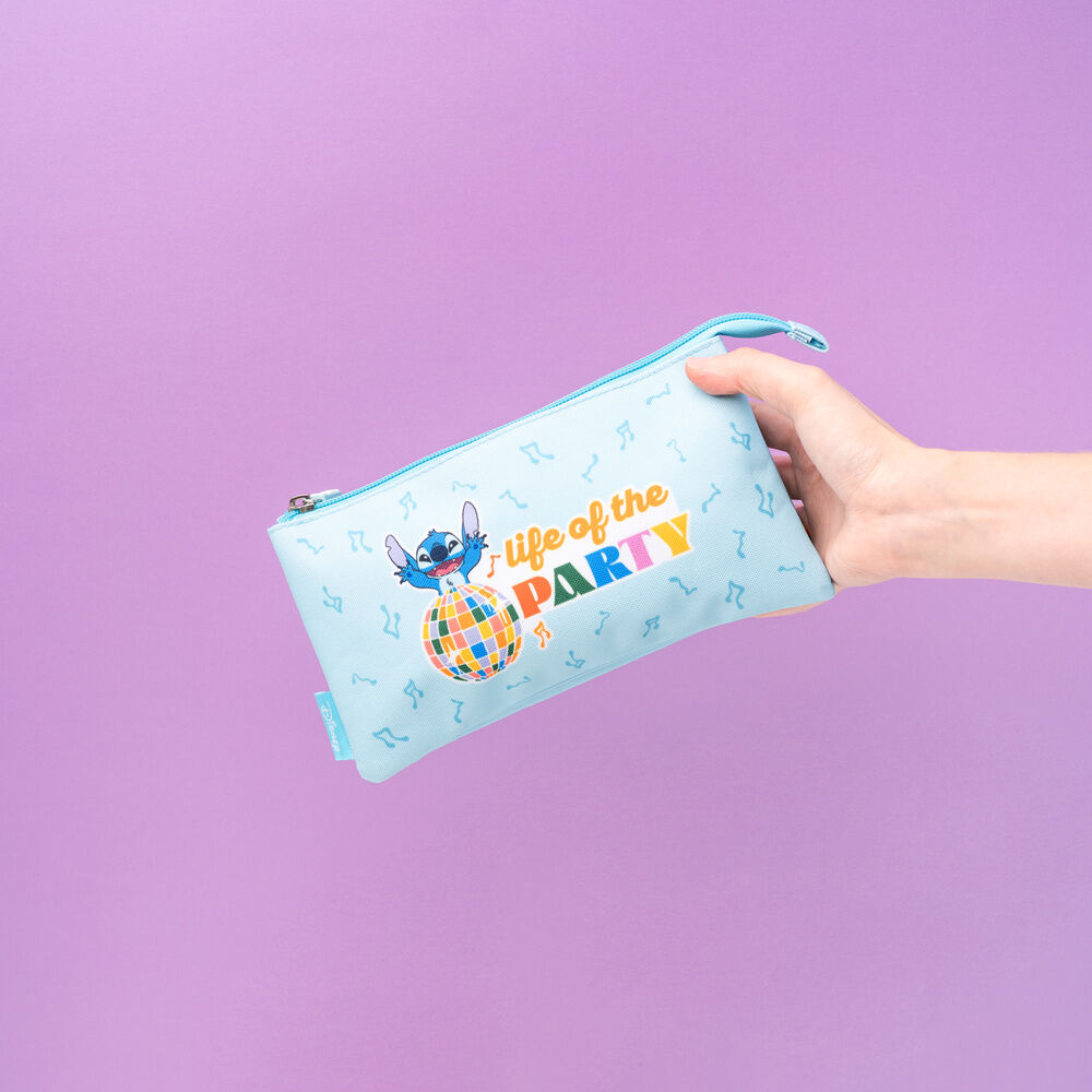 Disney Stitch triple pencil case