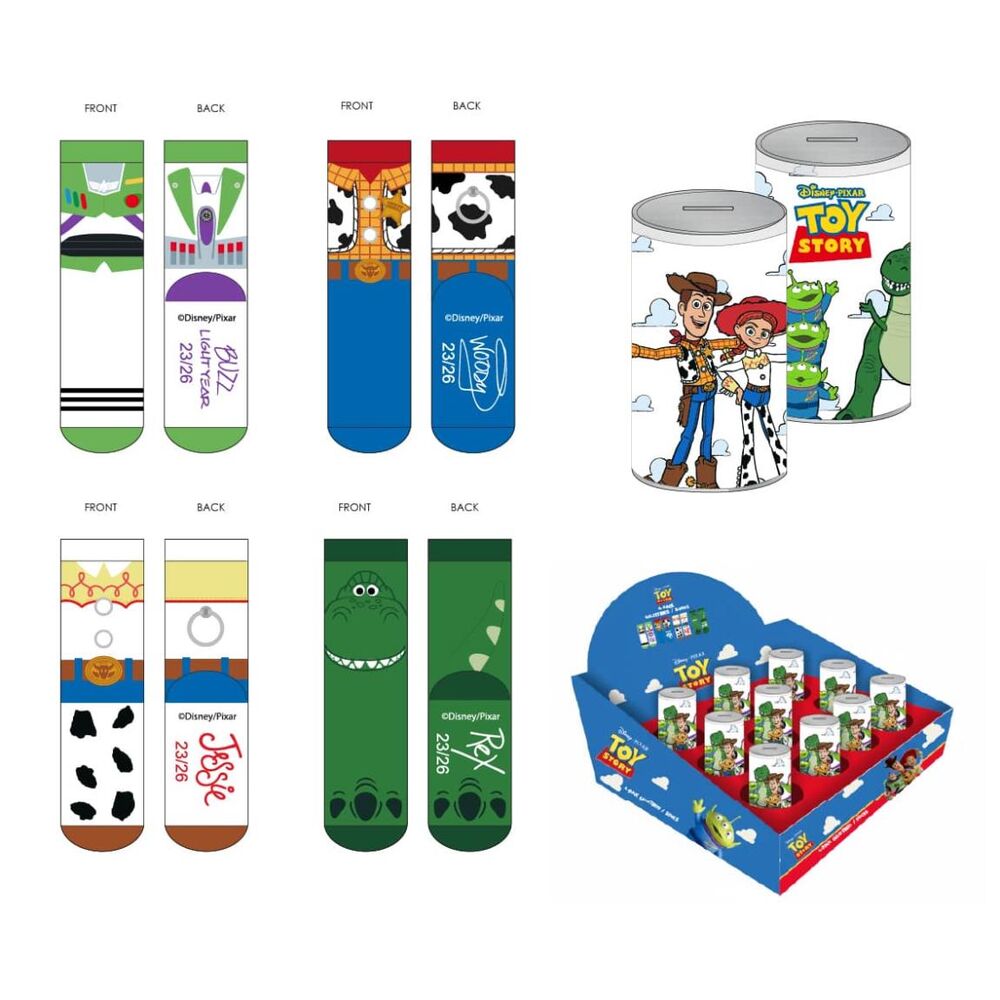 Disney Toy Story assorted adult 4 socks set