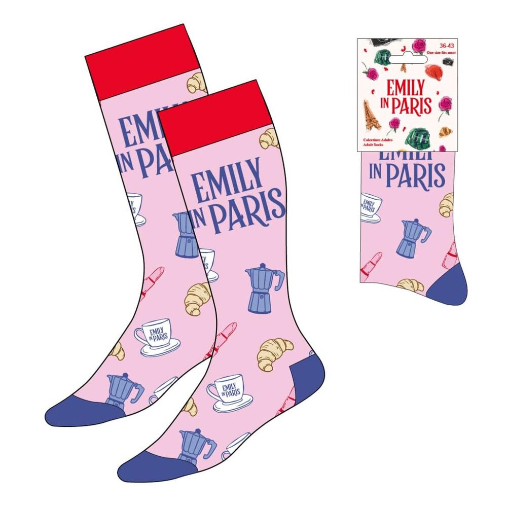 Emily in Paris adult socks