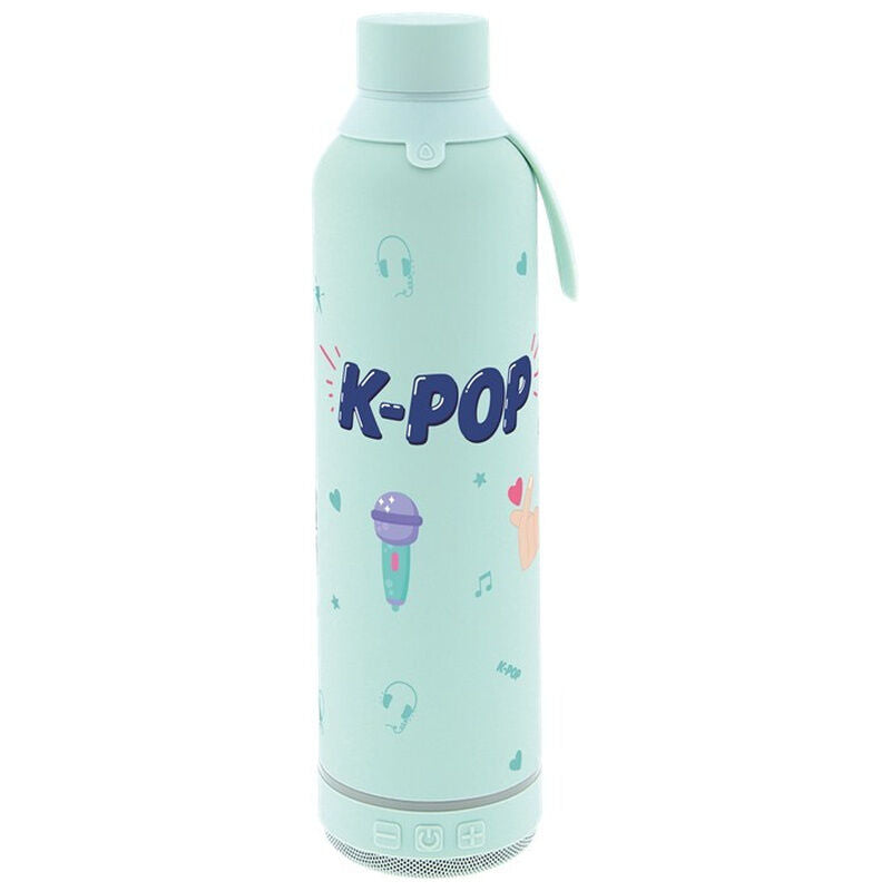 K-Pop Mint thermal bottle with speaker 600ml