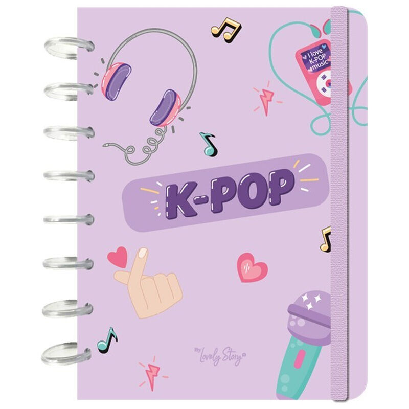K-Pop Lilac A5 notebook
