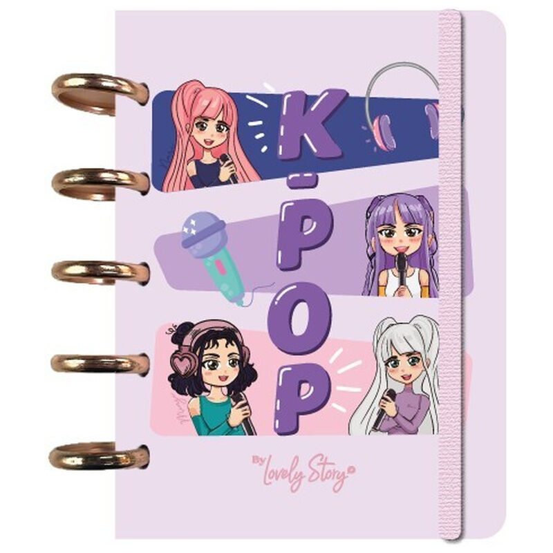 K-Pop Pink A6 notebook
