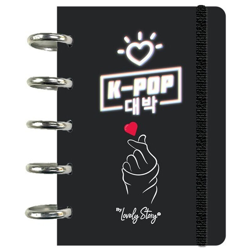 K-Pop Black A6 Notebook - Quaderno 100 Fogli 100gr