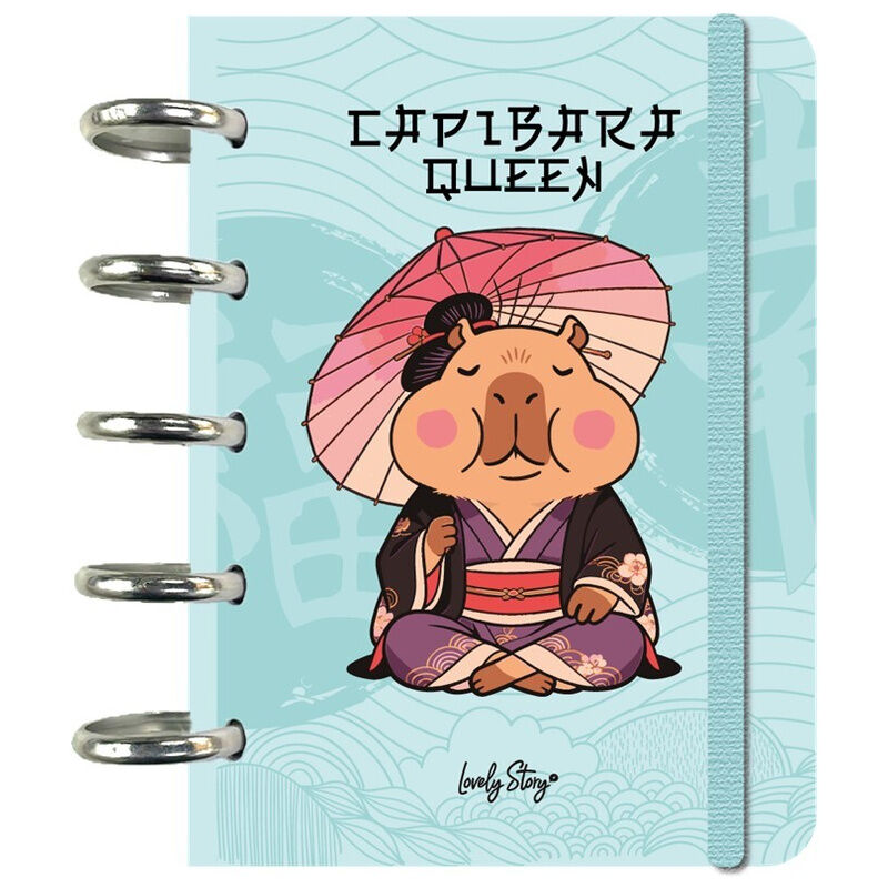 Capybara Queen A6 notebook