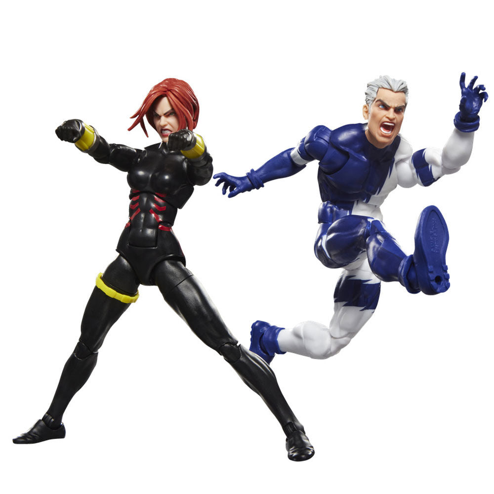 Marvel The Avengers Black Widow and Quicksilver set of 2 figures 15cm
