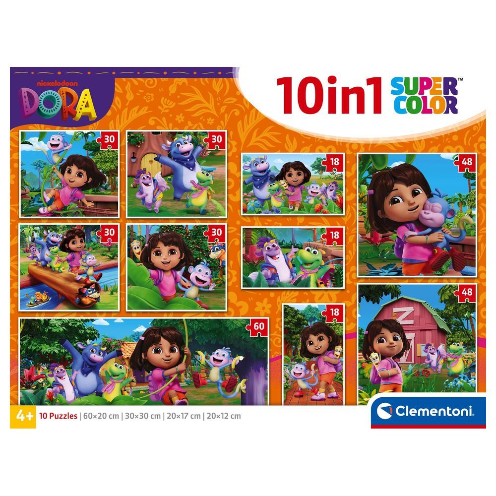Dora The Explorer puzzle 10 In 1