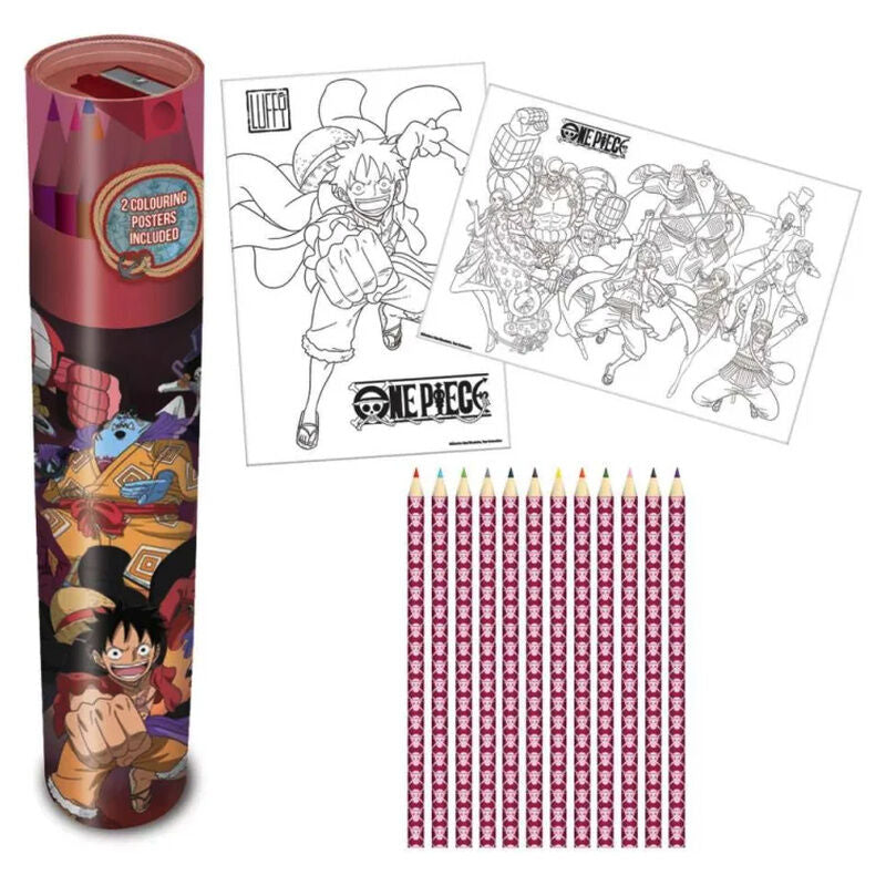 One Piece set of coloured pencils