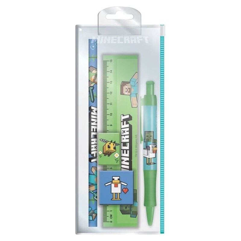 Minecraft stationery set