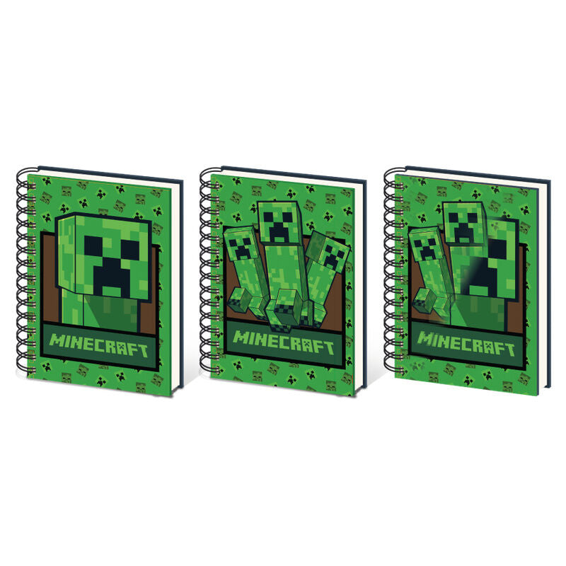 Minecraft assorted 3D A5 notebook