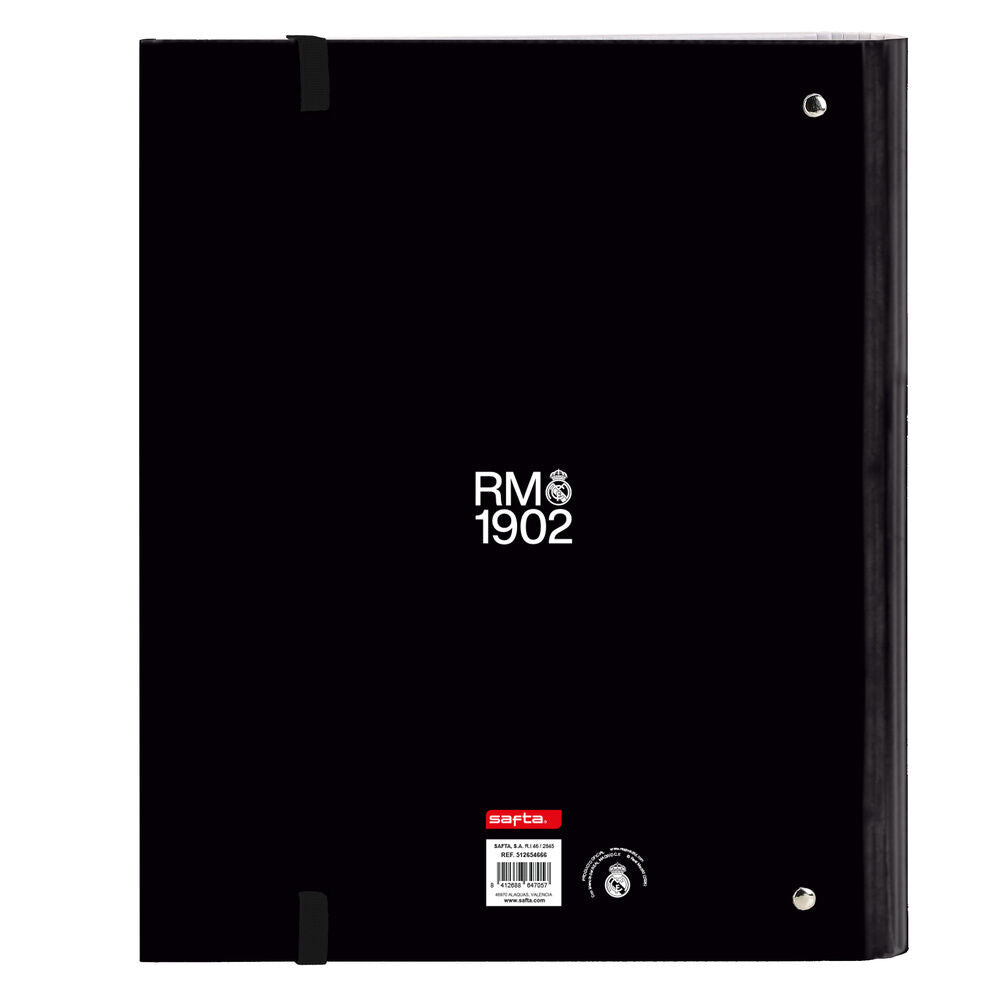 Real Madrid 26/27 A4 cardboard 4 rings binder with sheets