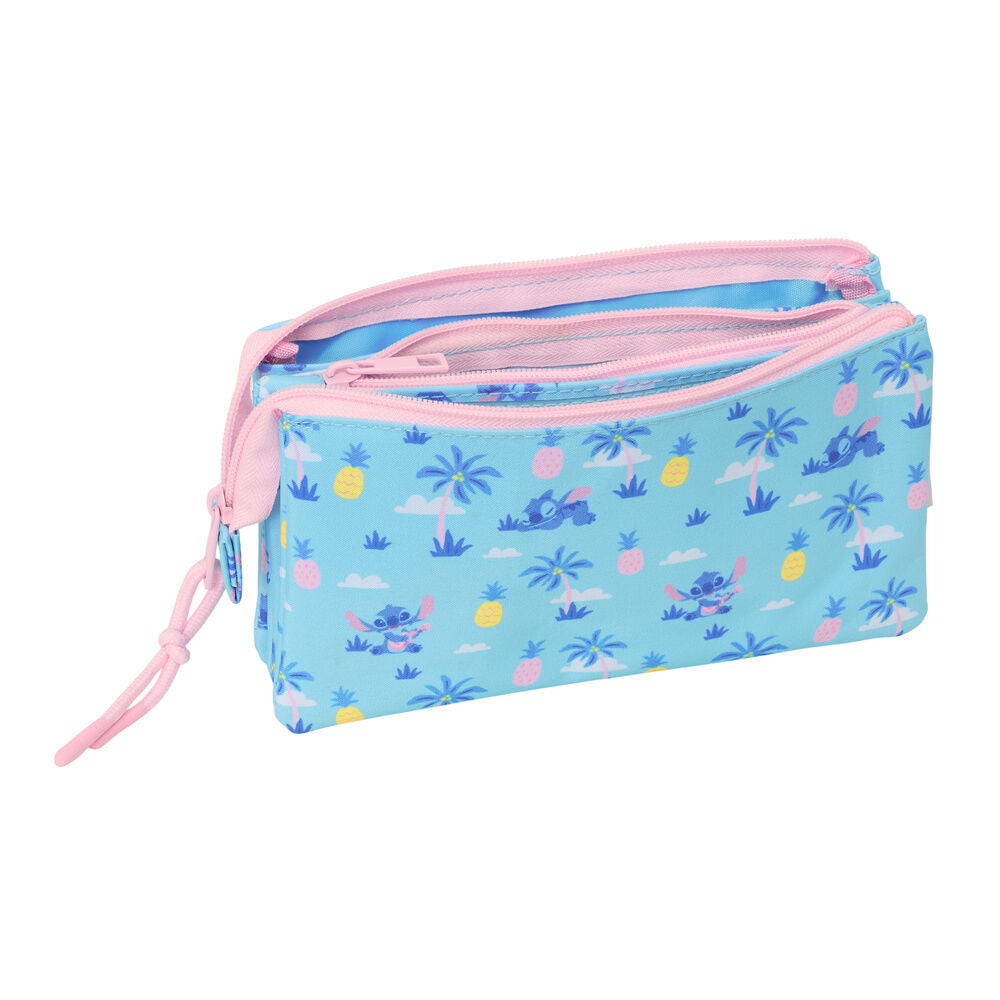 Disney Stitch Waves triple pencil case