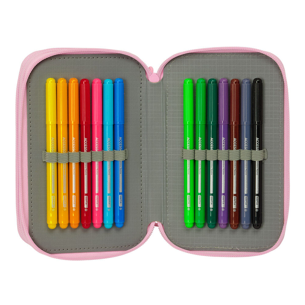 Hello Kitty & Friends triple pencil case 37pcs