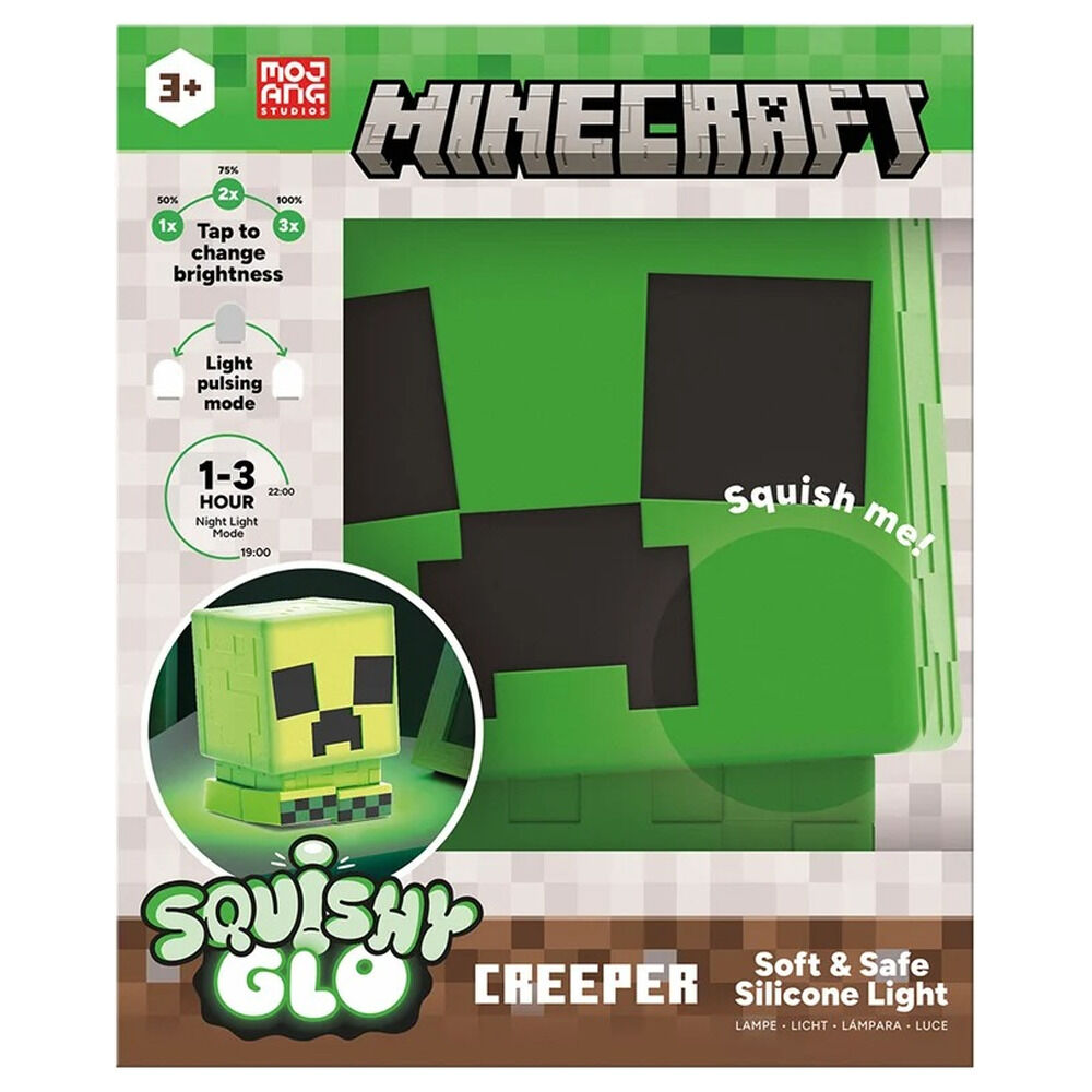 Minecraft SquishyGlo Creeper silicone light