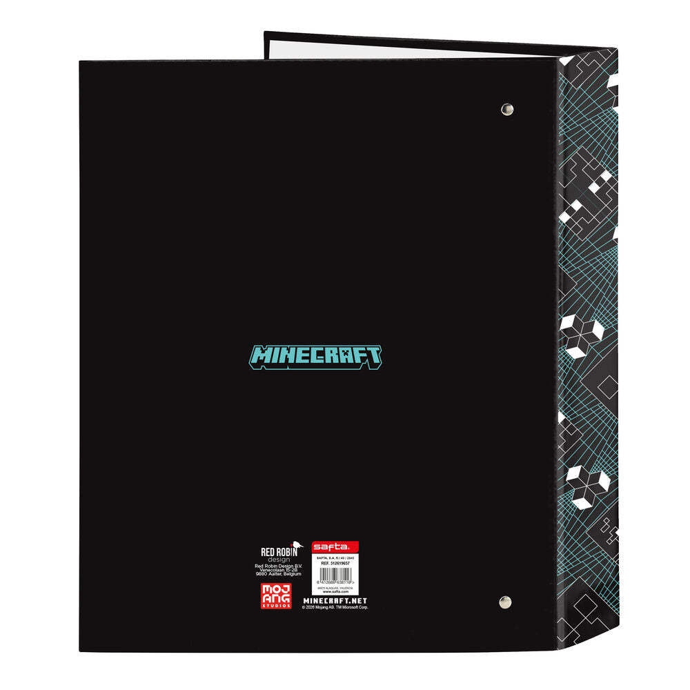 Minecraft Screen A4 cardboard 4 rings binder