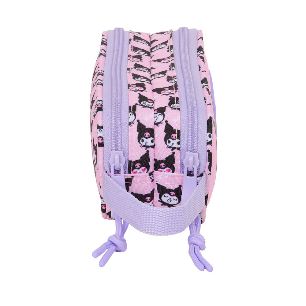 Hello Kitty Kuromi double pencil case