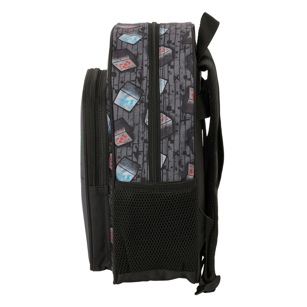 Minecraft Graffiti adaptable backpack 34cm