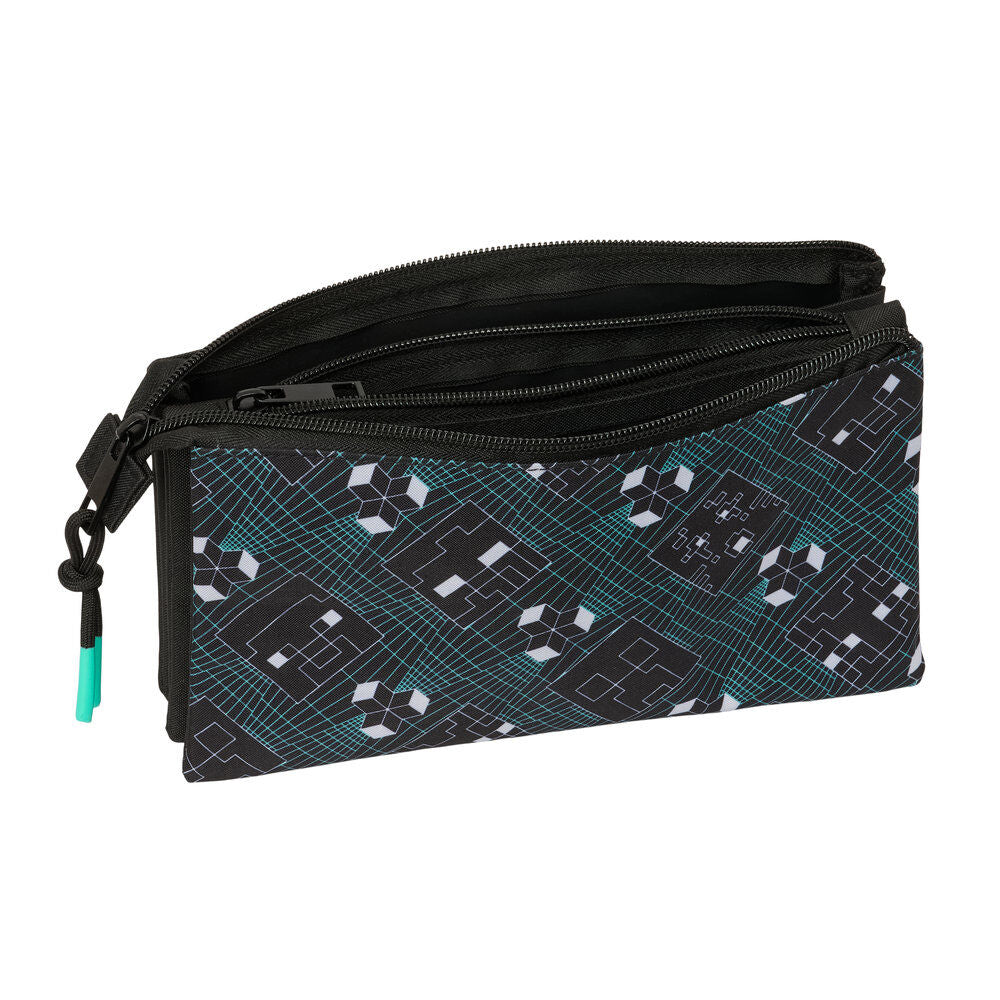 Minecraft Screen triple pencil case