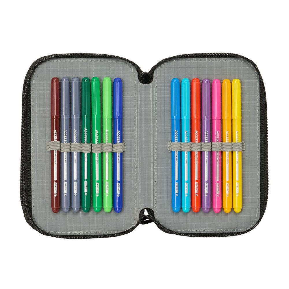 Minecraft Screen triple pencil case 37pcs