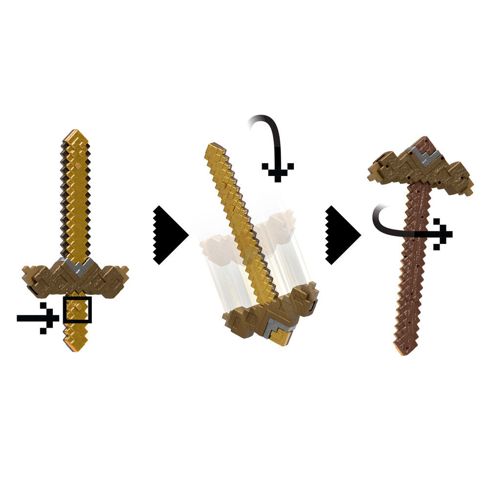 Minecraft Transformable Sword Pickaxe