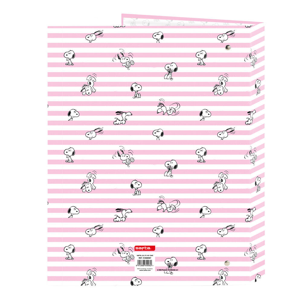 Snoopy A4 cardboard 4 rings binder
