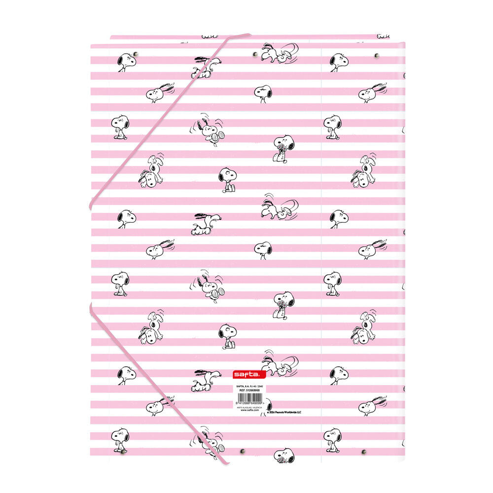Snoopy A4 cardboard binder with flaps