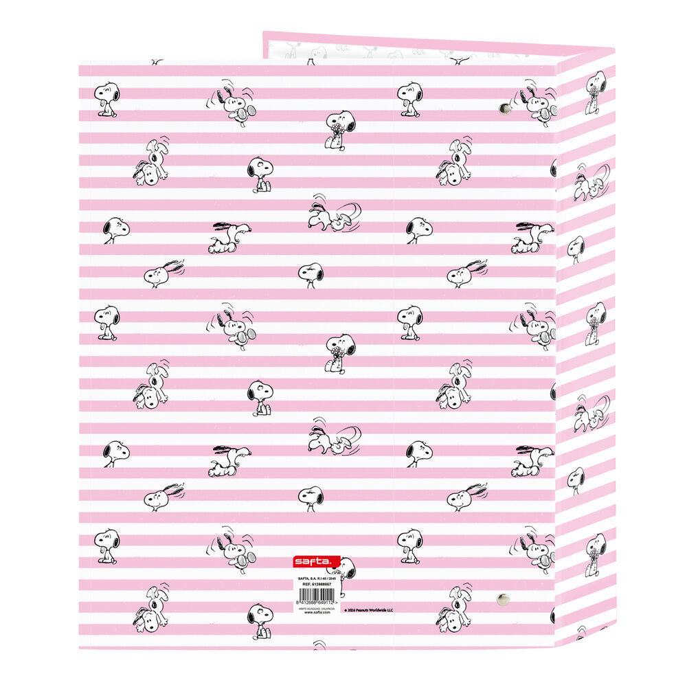 Snoopy A4 cardboard 4 rings binder