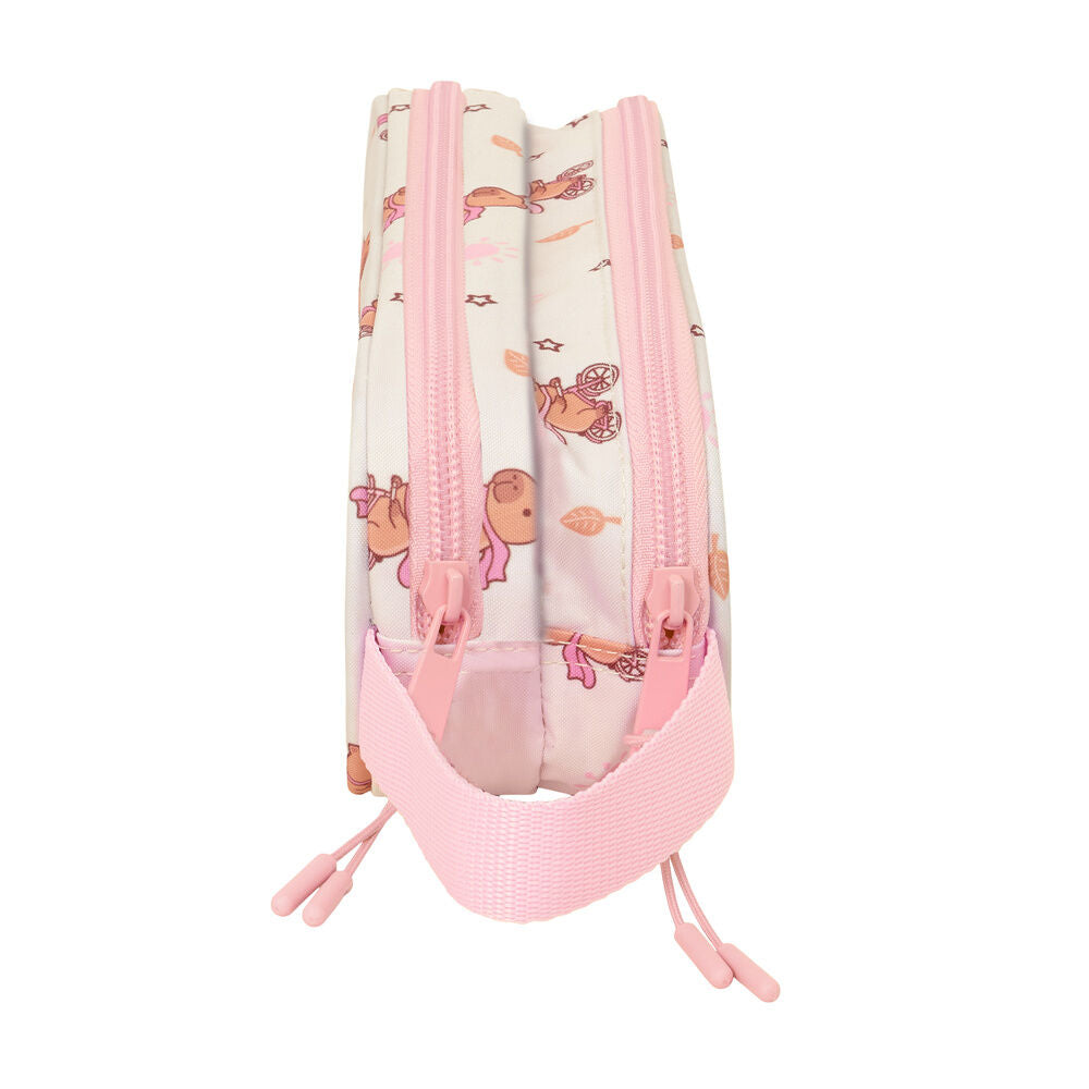 Capybara double pencil case
