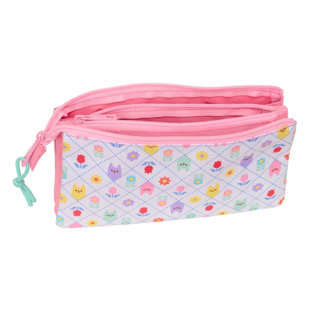 Gabby's Dollhouse triple pencil case