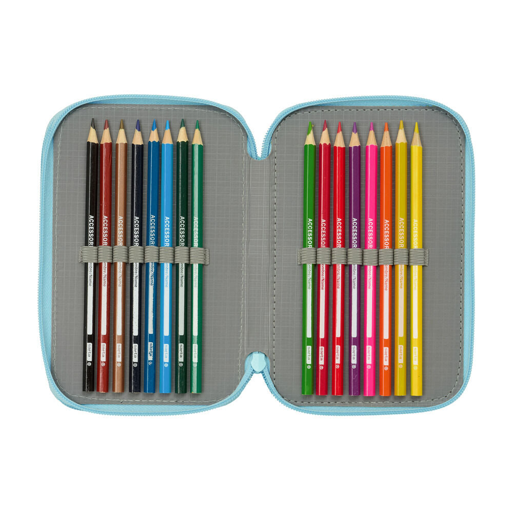 Bluey Ready triple pencil case 37pcs