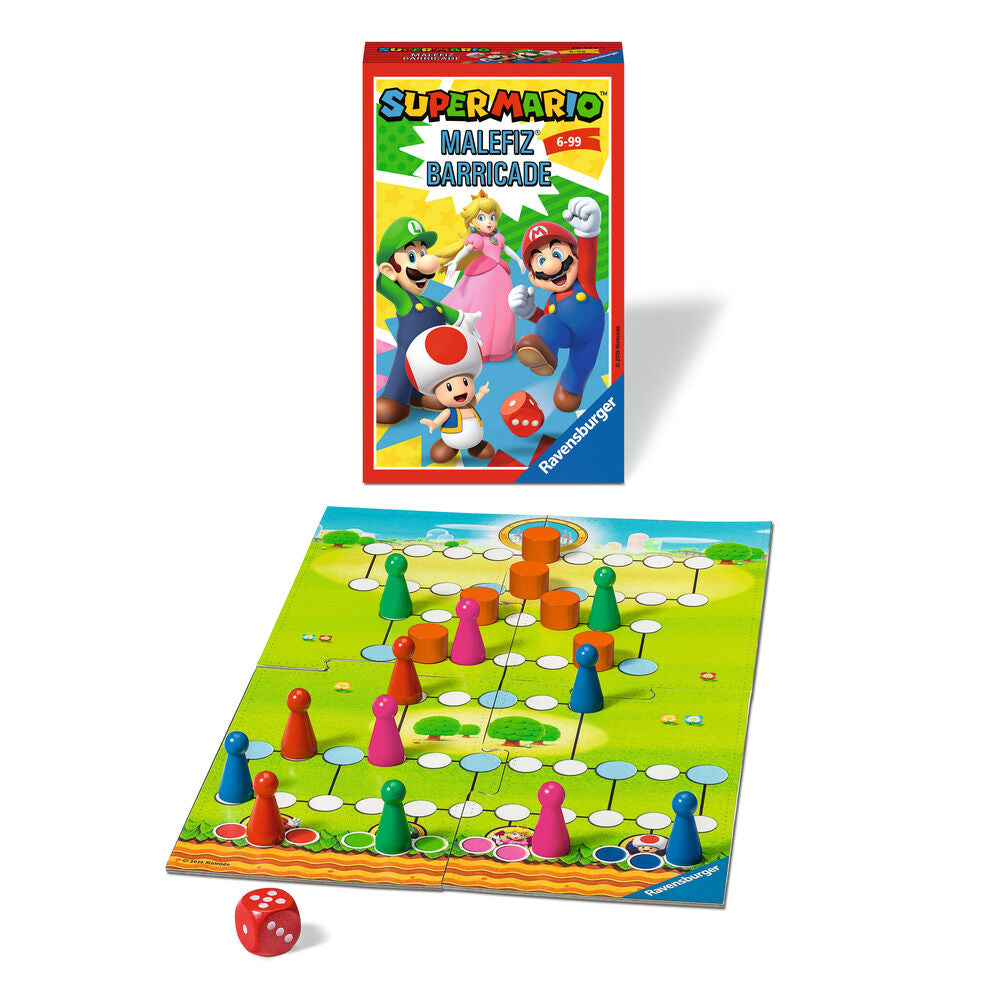 Super Mario Malefiz Barricade travel game