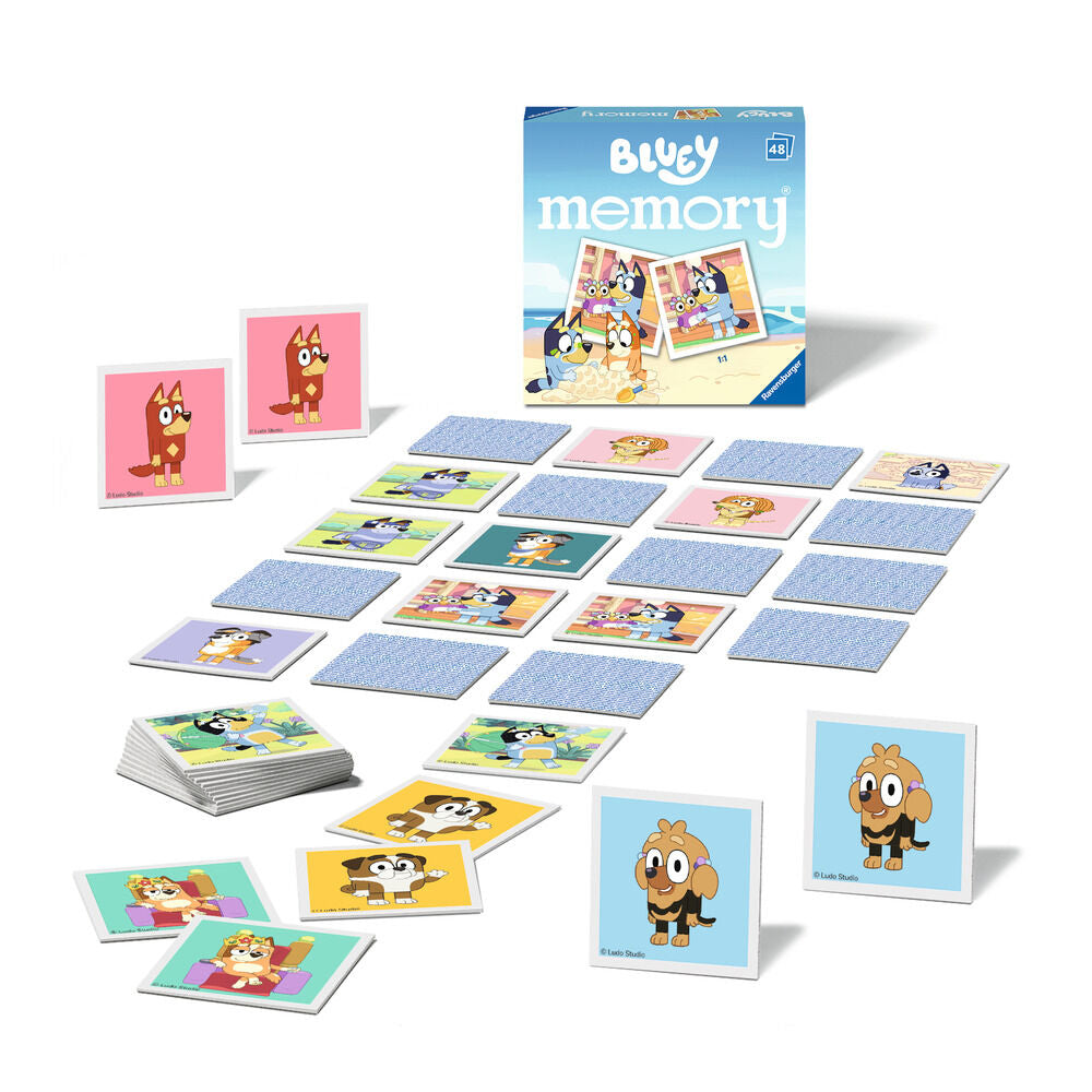 Bluey pocket memory game