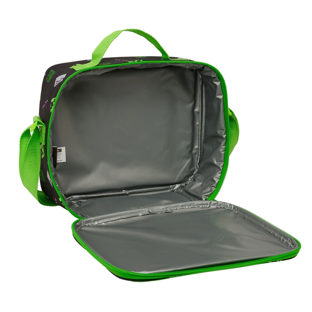 Minecraft 3D thermal lunch bag
