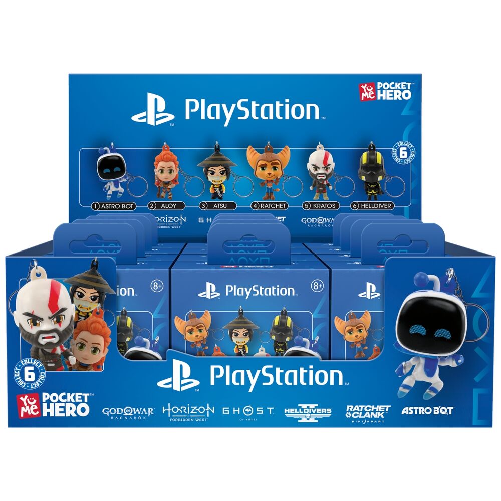PlayStation Pocket Hero assorted surprise keychain figure 5,5cm