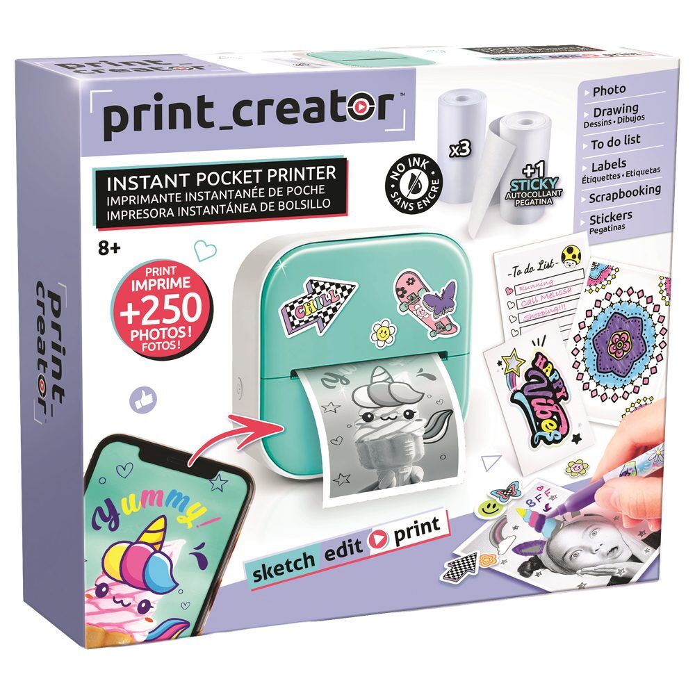 Photo Creator Wireless instant pocket printer