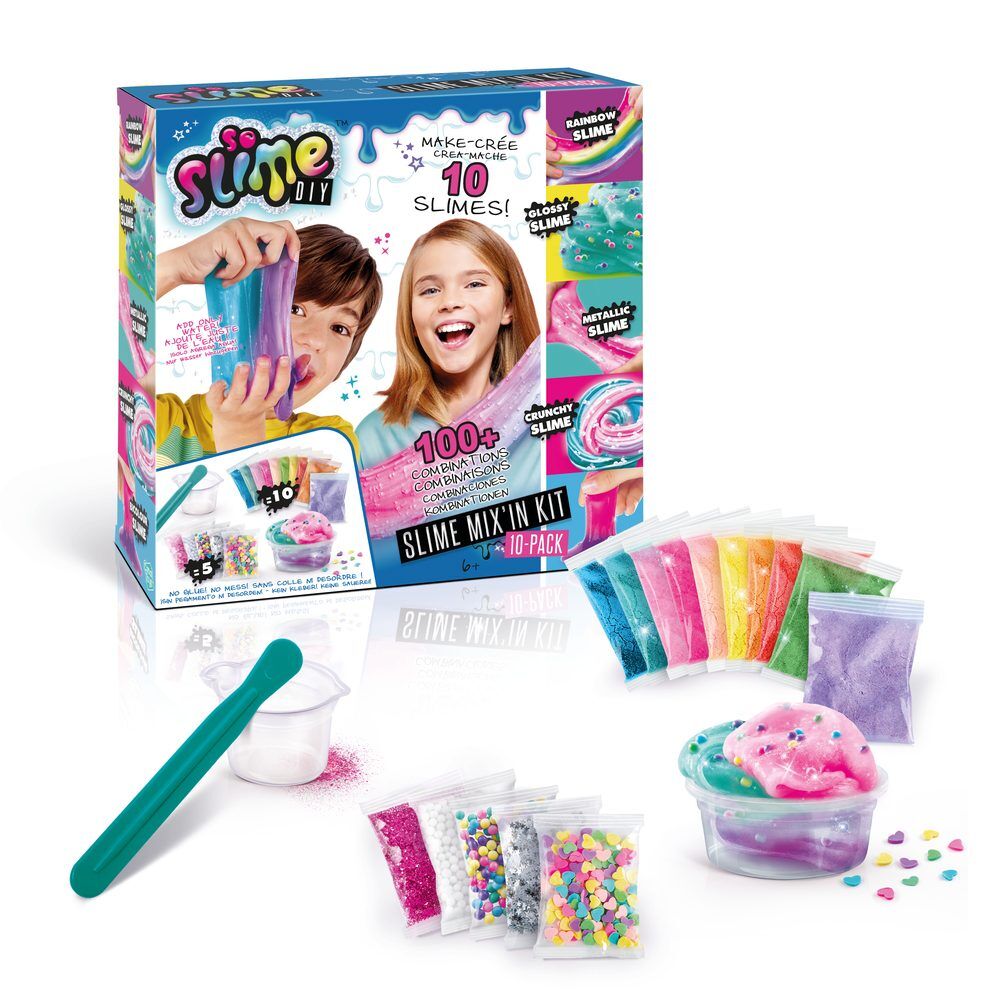 Slime Diy set of 10 mixable jars