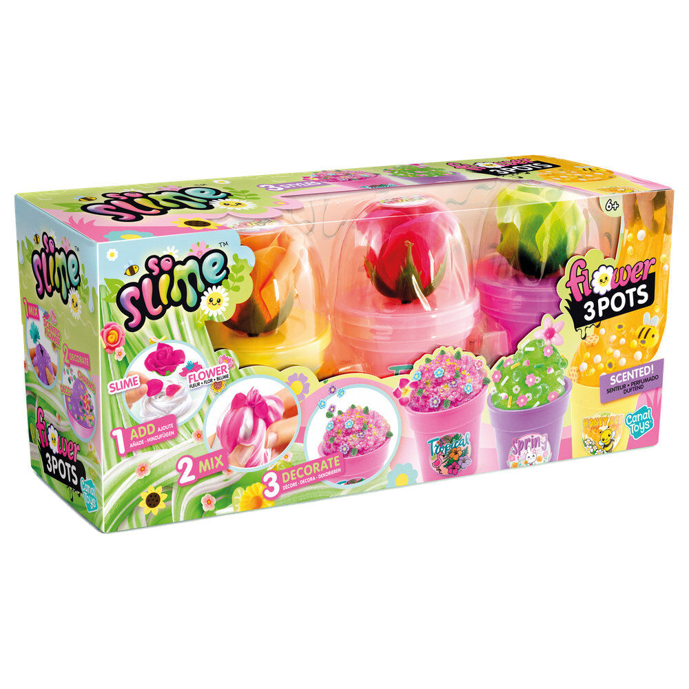 Slime Flower set of 3 flower pots