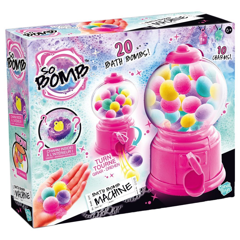Slime Sensations bath bomb vending machine