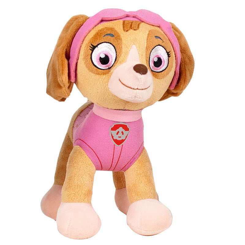 Peluche douce Pat' Patrouille Skye 28 cm