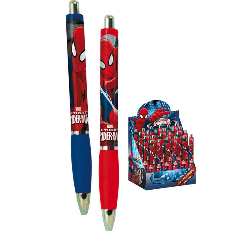 Stylo à bille 24 pièces Yeux Spiderman Marvel